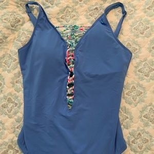 Lilly Pulitzer lattice bathing suit